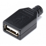 usb socket  ตัวเมีย  พร้อมฝาครอบ
